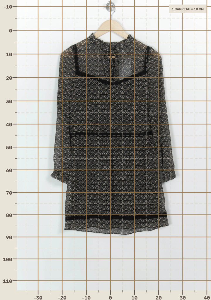 Robe Courte Noire - Taille XS/34 de la marque Sézane | PARAD117115 - Vendu par Paradigme - Image 4