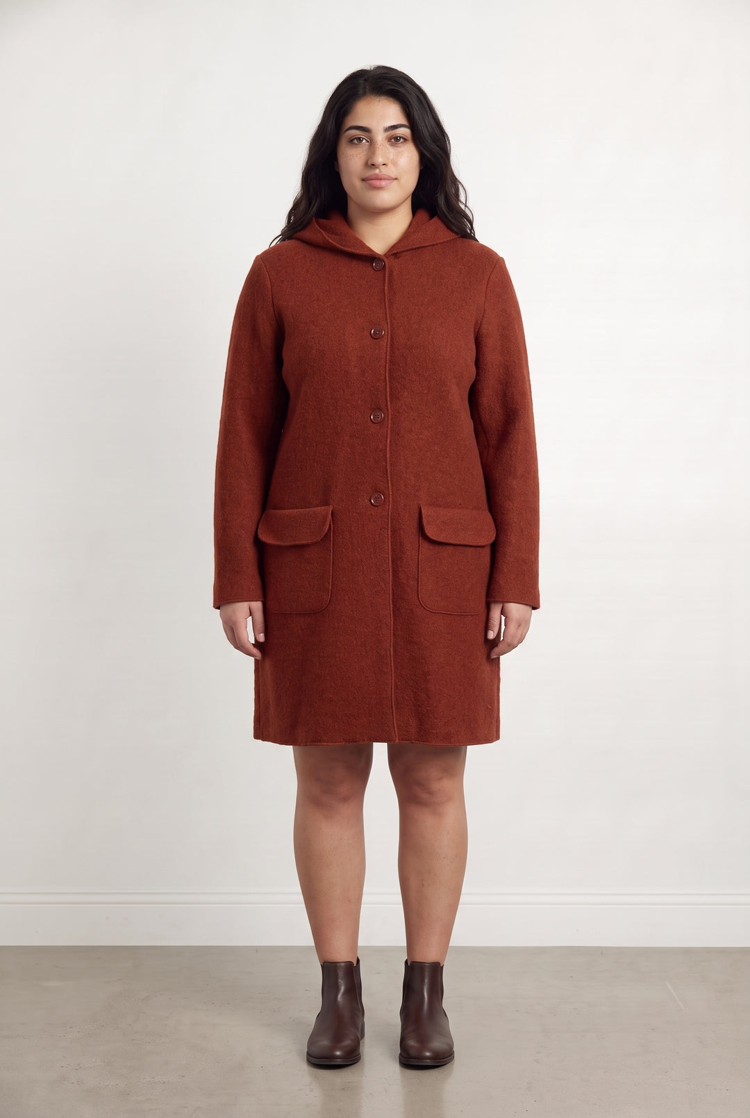 Manteau Bordeaux - Taille XL/42 de la marque La Fée Maraboutée | PARAD117117 - Vendu par Paradigme - Image 1
