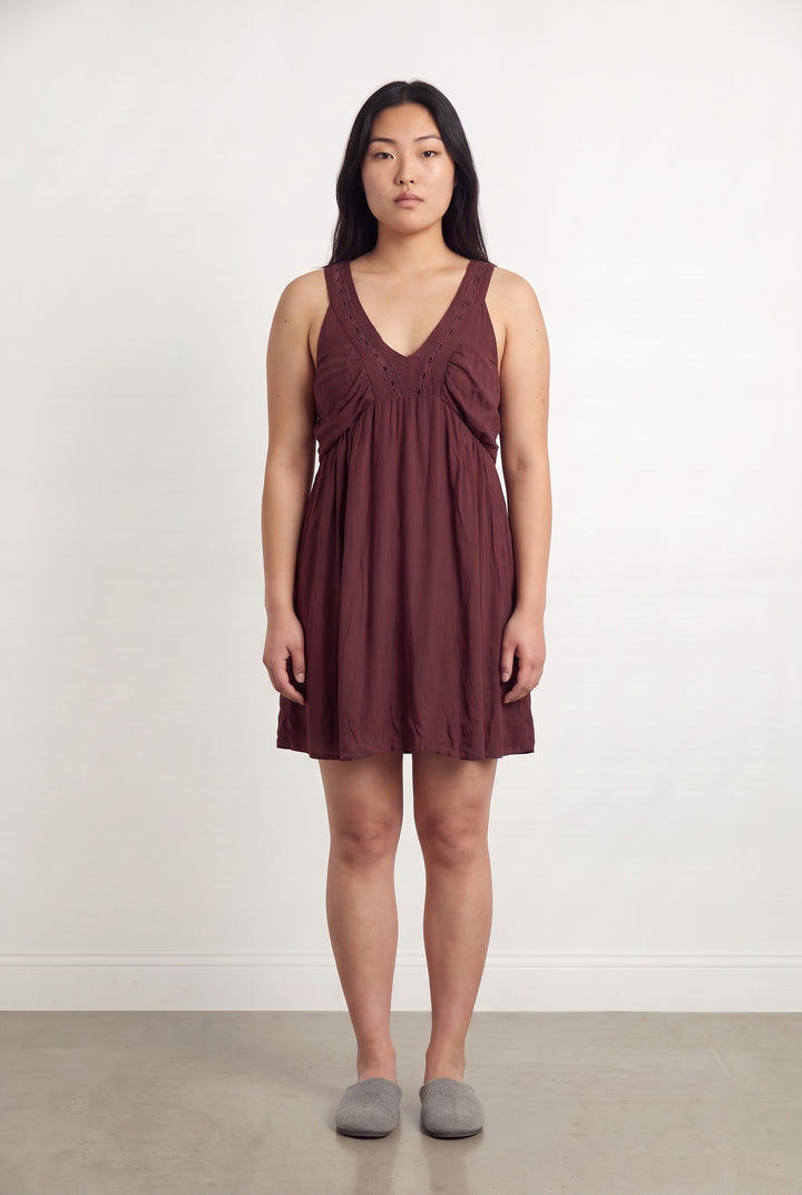 Robe Courte Bordeaux - Taille L/40 de la marque Sandro | PARAD117121 - Vendu par Paradigme - Image 1