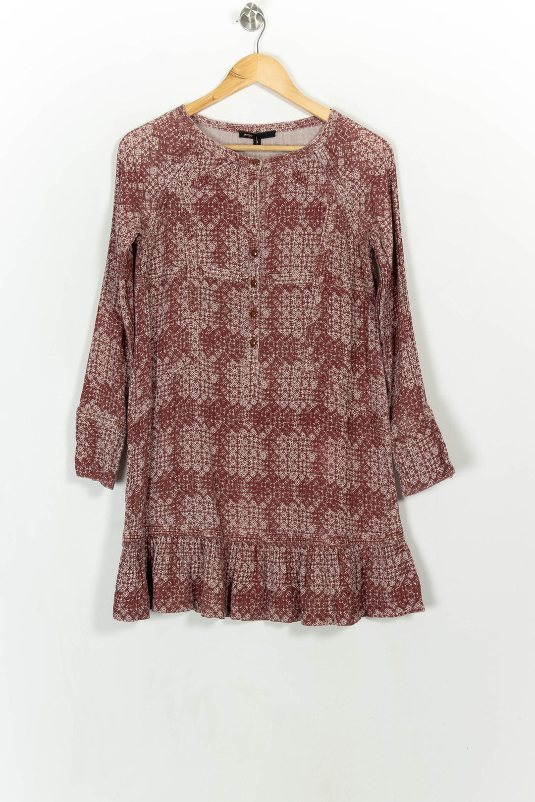 Robe Courte Rouge et Blanche - Taille S/36 de la marque Maje | PARAD117125 - Vendu par Paradigme - Image 2