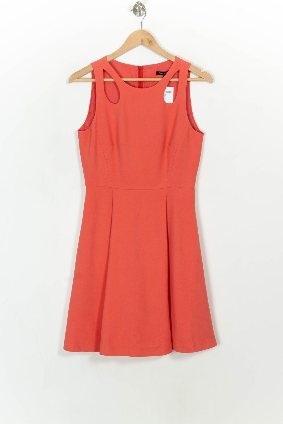 Robe Sans Manches Rouge - Taille M/38 de la marque Tara Jarmon | PARAD117132 - Vendu par Paradigme - Image 2