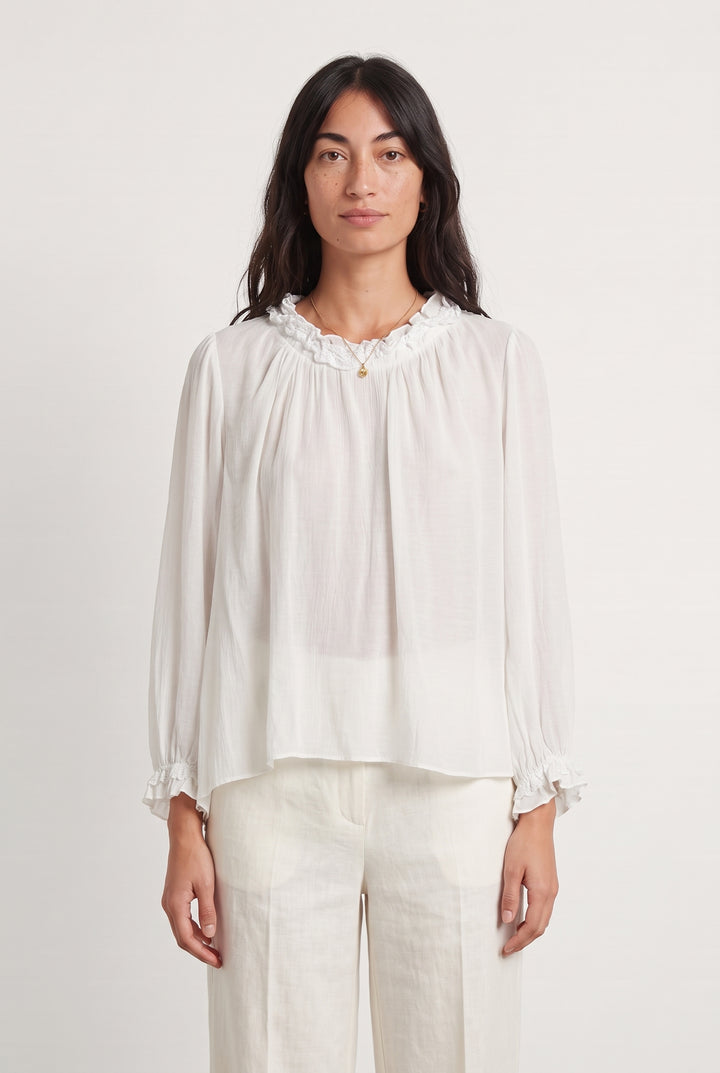 Blouse Blanche - Taille S/36 de la marque Maje | PARAD117136 - Vendu par Paradigme - Image 1