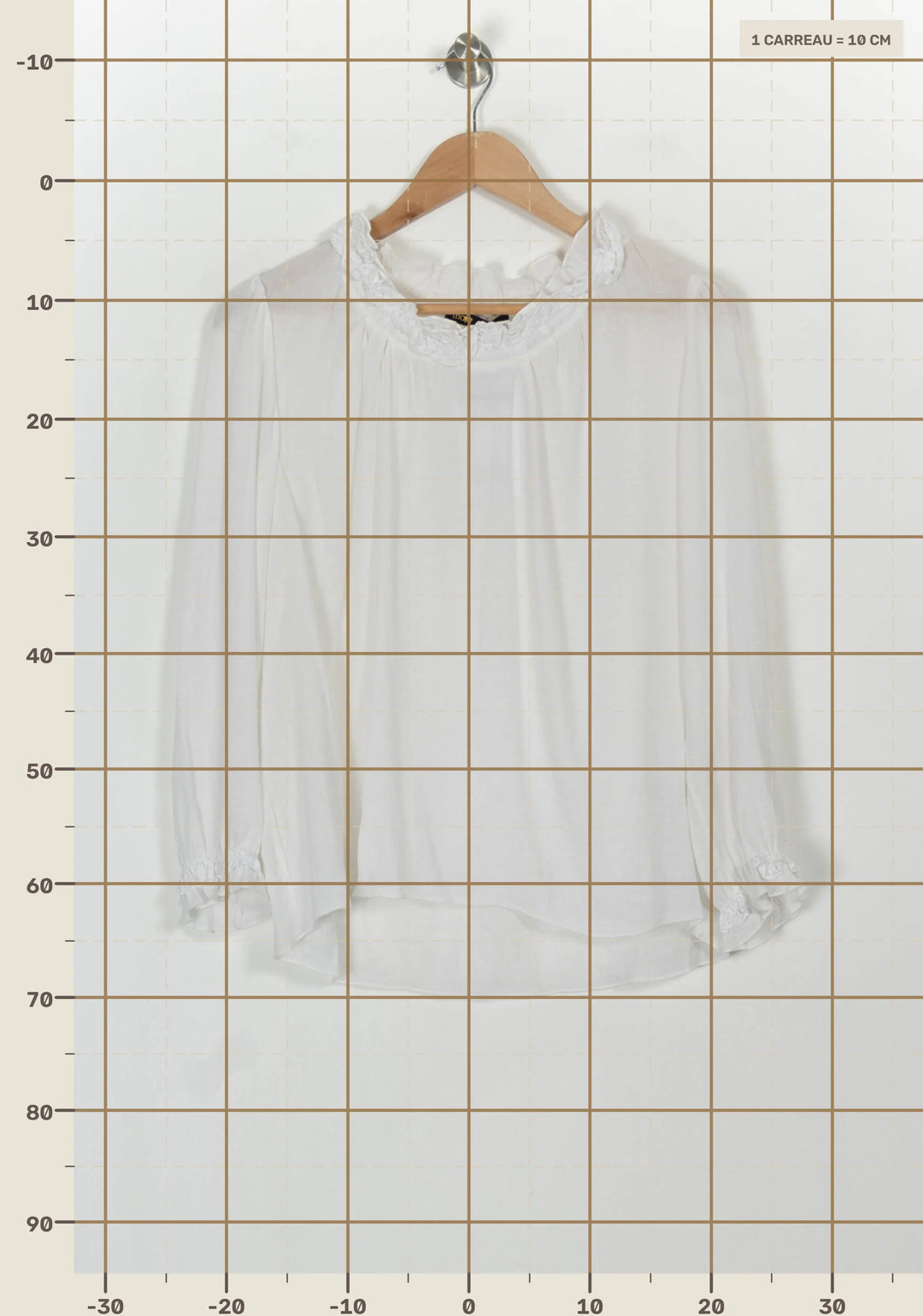 Blouse Blanche - Taille S/36 de la marque Maje | PARAD117136 - Vendu par Paradigme - Image 4