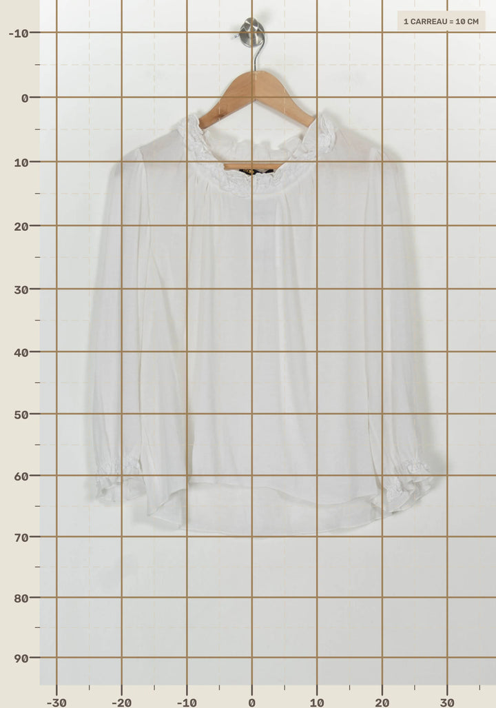 Blouse Blanche - Taille S/36 de la marque Maje | PARAD117136 - Vendu par Paradigme - Image 4