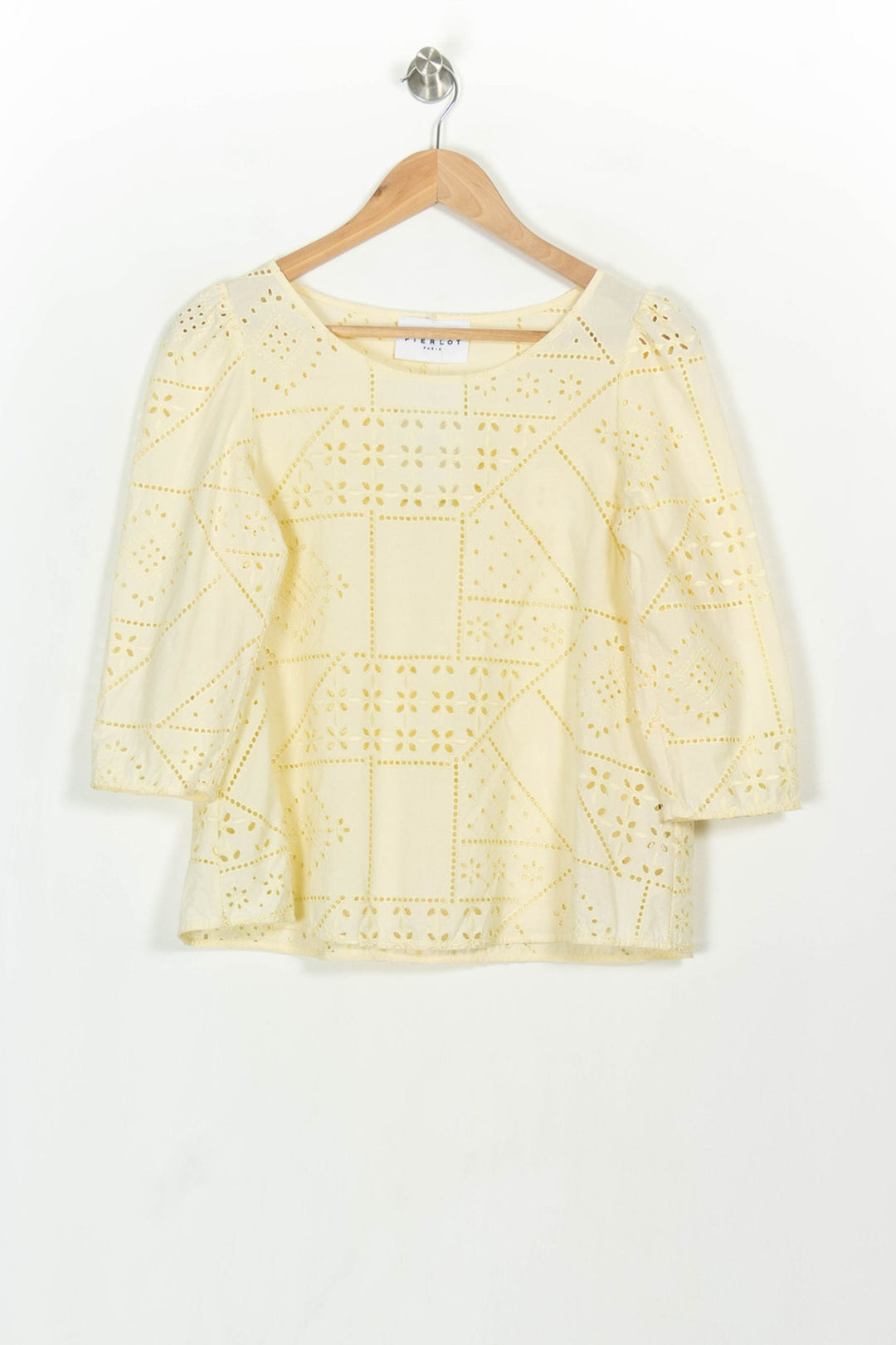 Blouse Jaune - Taille XS/34 de la marque Claudie Pierlot | PARAD117137 - Vendu par Paradigme - Image 2