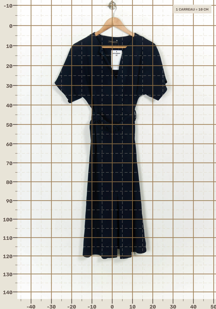 Robe Midi Bleue - Taille XXS/32 de la marque Tara Jarmon | PARAD117146 - Vendu par Paradigme - Image 4
