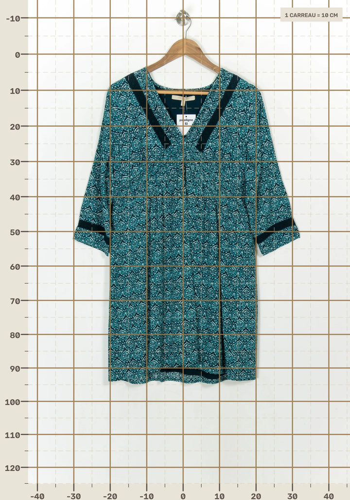 Robe Verte - Taille L/40 de la marque La Fée Maraboutée | PARAD117153 - Vendu par Paradigme - Image 4
