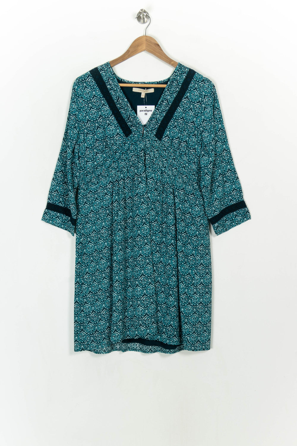 Robe Verte - Taille L/40 de la marque La Fée Maraboutée | PARAD117153 - Vendu par Paradigme - Image 2