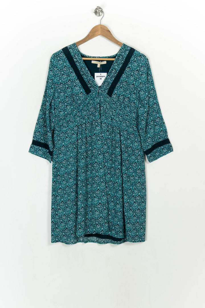Robe Verte - Taille L/40 de la marque La Fée Maraboutée | PARAD117153 - Vendu par Paradigme - Image 2