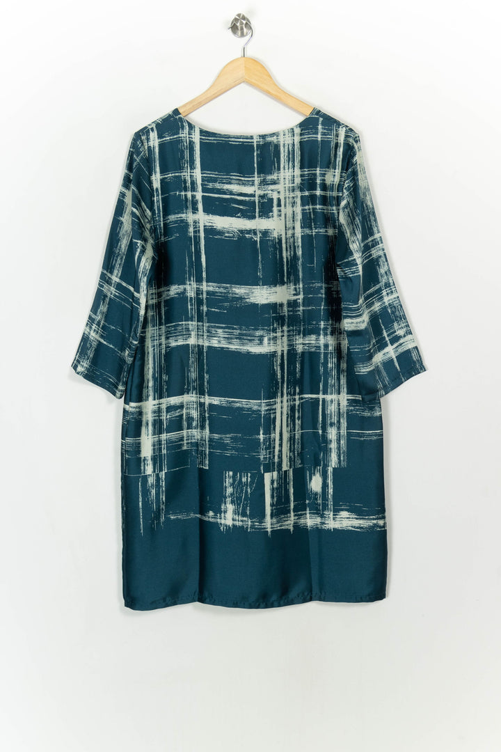 Robe Droite Bleue et Blanche - Taille XL/42 de la marque La Fée Maraboutée | PARAD117154 - Vendu par Paradigme - Image 5