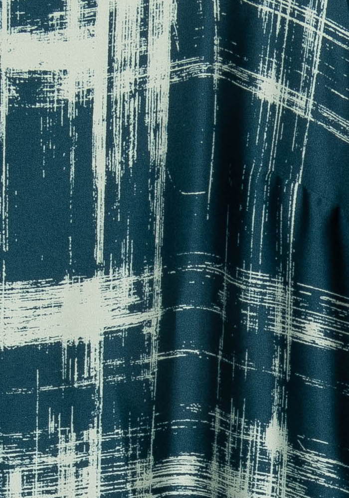 Robe Droite Bleue et Blanche - Taille XL/42 de la marque La Fée Maraboutée | PARAD117154 - Vendu par Paradigme - Image 3
