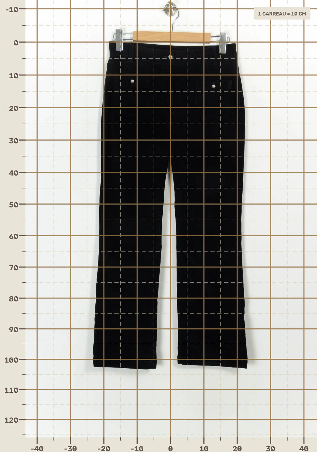 Pantalon Noir - Taille L/40 de la marque Caroll | PARAD117155 - Vendu par Paradigme - Image 4