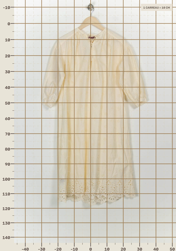 Robe Brodée Beige - Taille S/36 de la marque Comptoir des Cotonniers | PARAD117156 - Vendu par Paradigme - Image 4