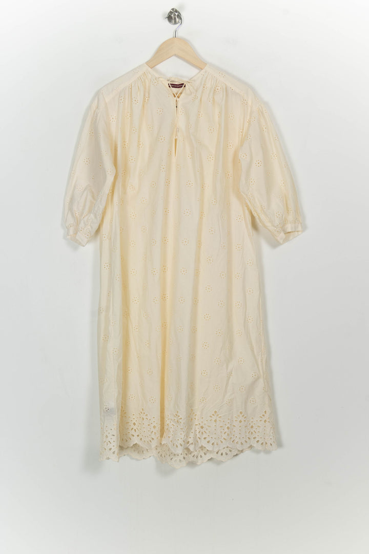 Robe Brodée Beige - Taille S/36 de la marque Comptoir des Cotonniers | PARAD117156 - Vendu par Paradigme - Image 2