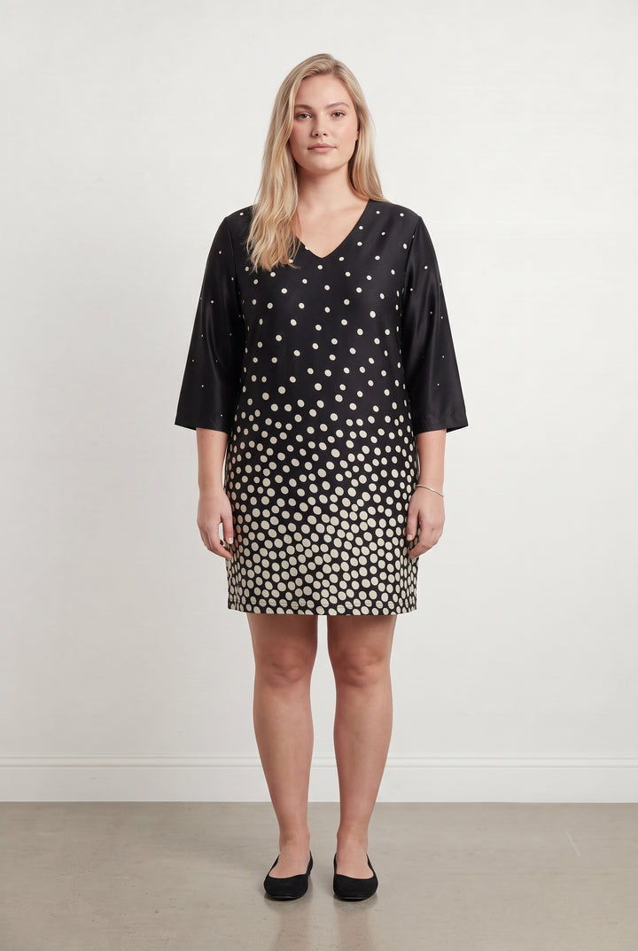 Robe Noire et Blanche - Taille XL/42 de la marque La Fée Maraboutée | PARAD117157 - Vendu par Paradigme - Image 1