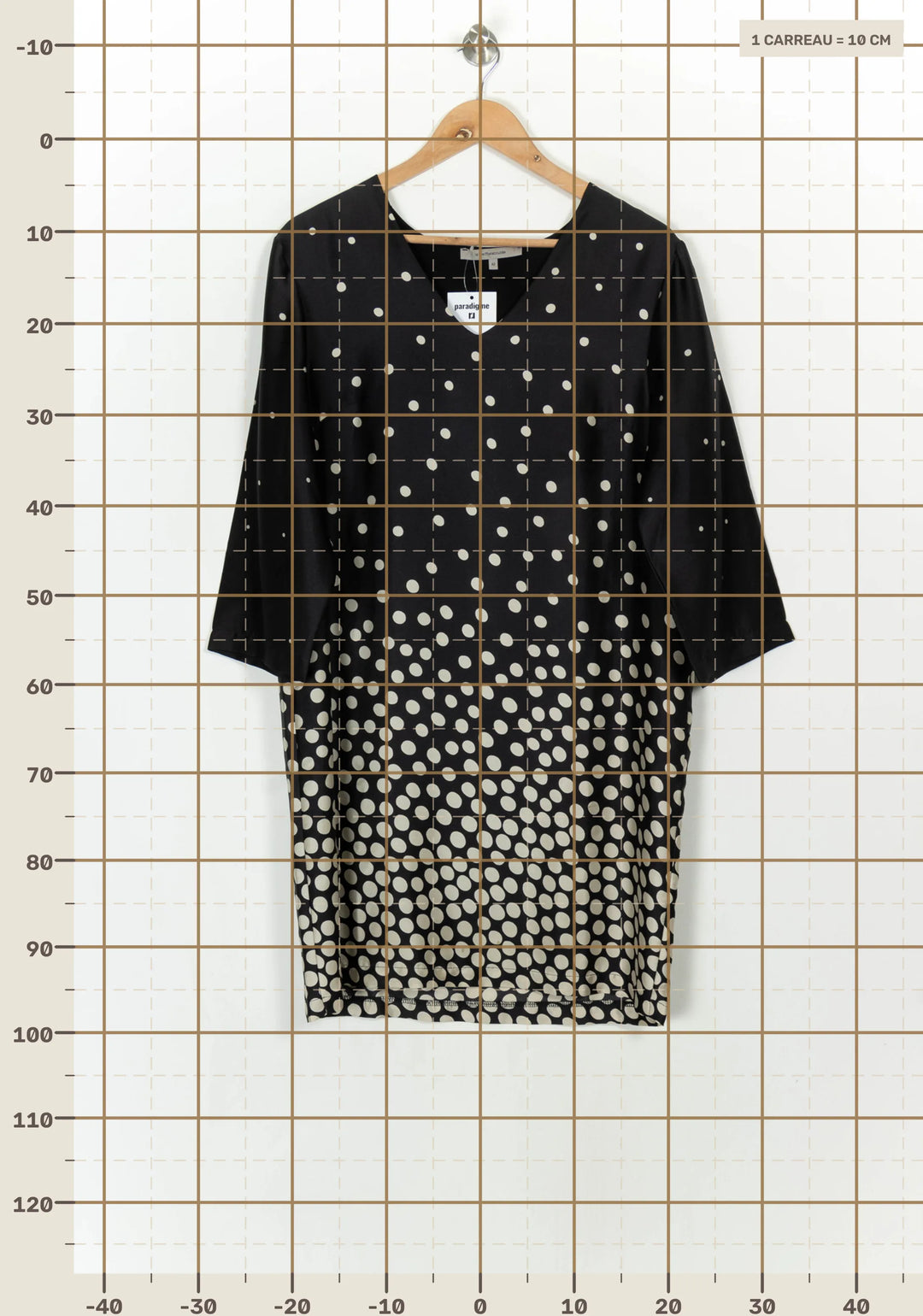 Robe Noire et Blanche - Taille XL/42 de la marque La Fée Maraboutée | PARAD117157 - Vendu par Paradigme - Image 4