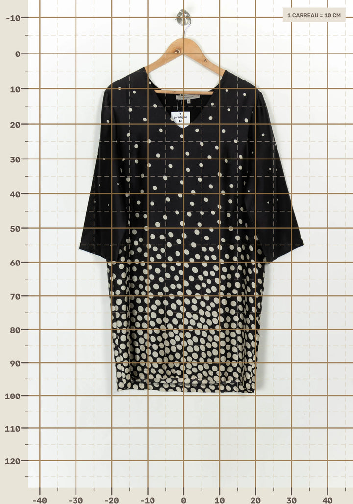 Robe Noire et Blanche - Taille XL/42 de la marque La Fée Maraboutée | PARAD117157 - Vendu par Paradigme - Image 4