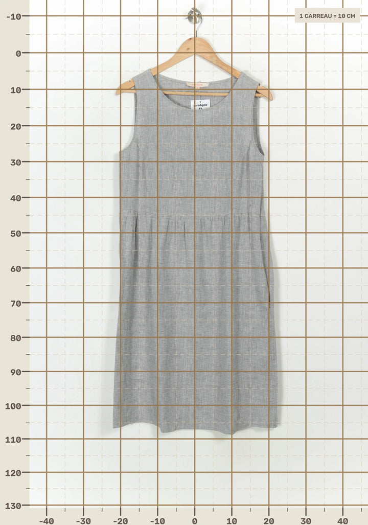 Robe Grise - Taille L/40 de la marque La Fée Maraboutée | PARAD117159 - Vendu par Paradigme - Image 4