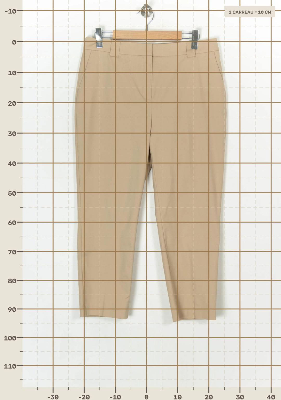 Pantalon Beige - Taille XXL/44 de la marque Caroll | PARAD11716 - Vendu par Paradigme - Image 4