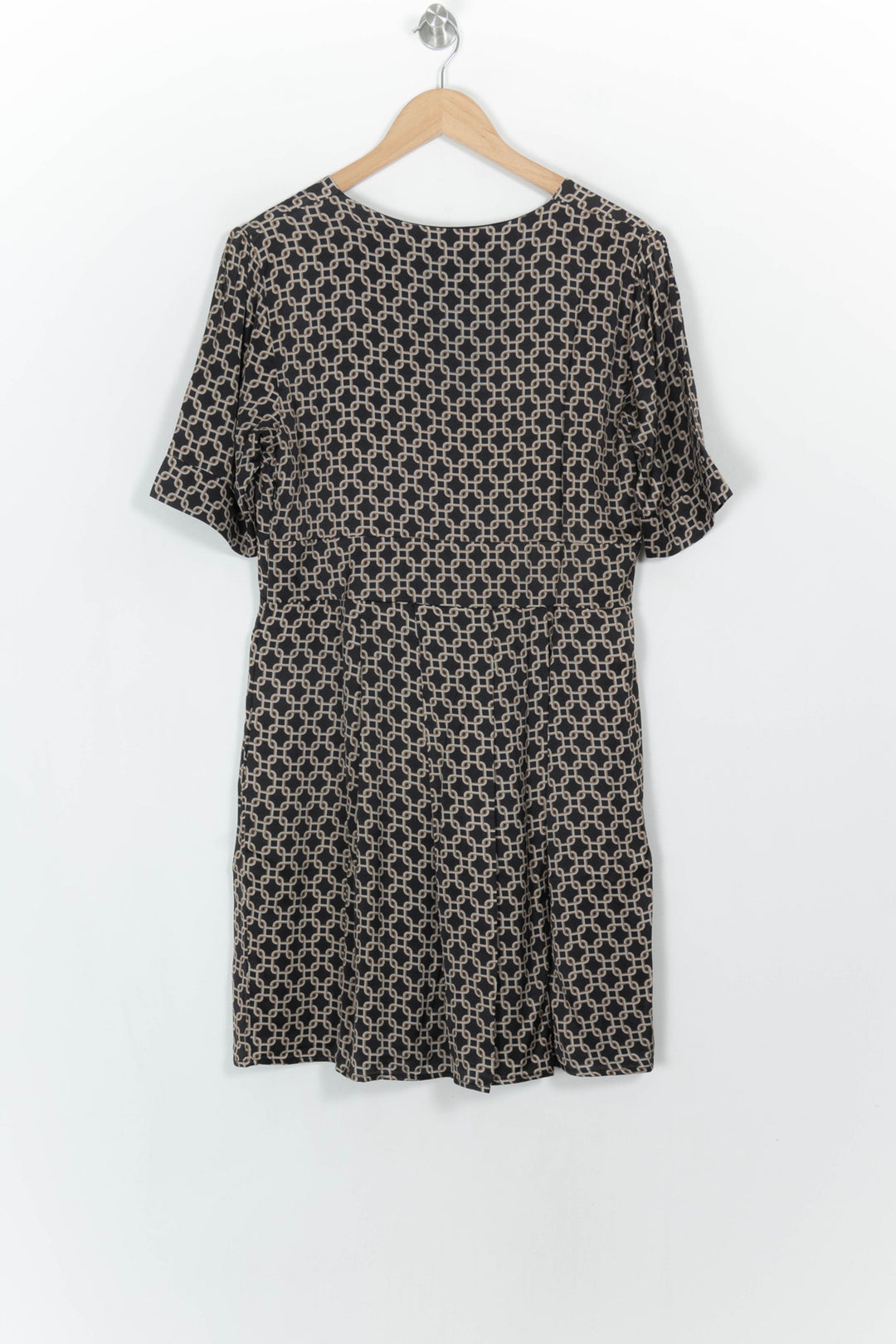 Robe Courte Marron et Noir - Taille XL/42 de la marque La Fée Maraboutée | PARAD117160 - Vendu par Paradigme - Image 5