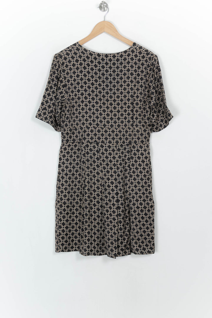Robe Courte Marron et Noir - Taille XL/42 de la marque La Fée Maraboutée | PARAD117160 - Vendu par Paradigme - Image 5