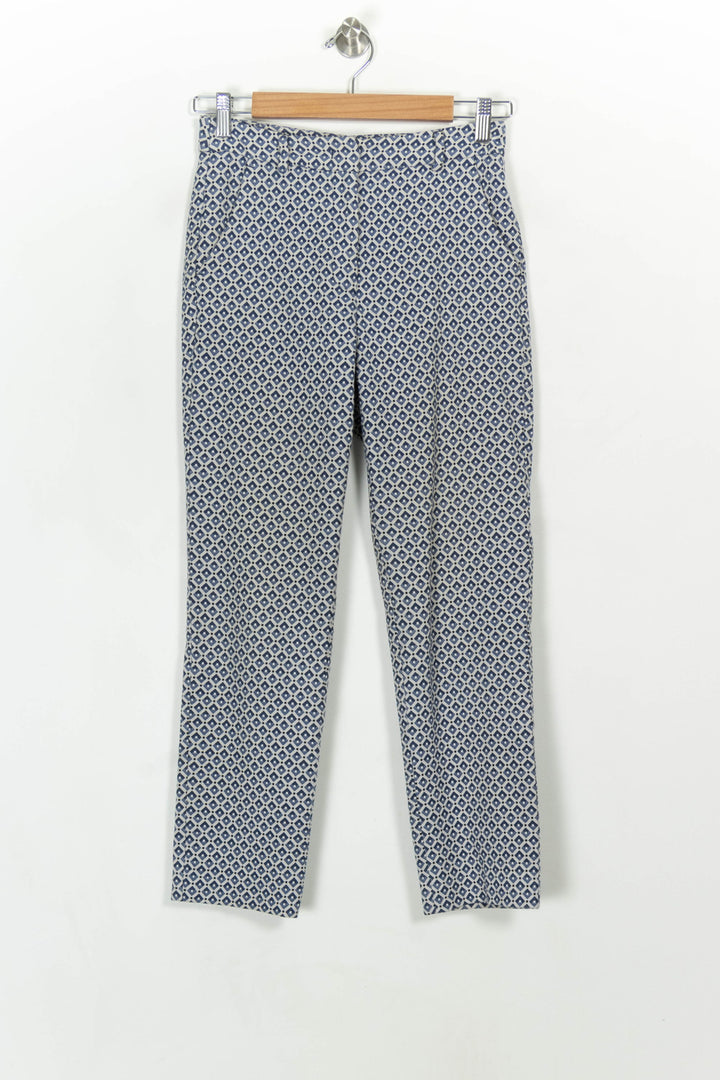 Pantalon Bleu et Blanc - Taille S/36 de la marque Weekend Max Mara | PARAD117166 - Vendu par Paradigme - Image 2