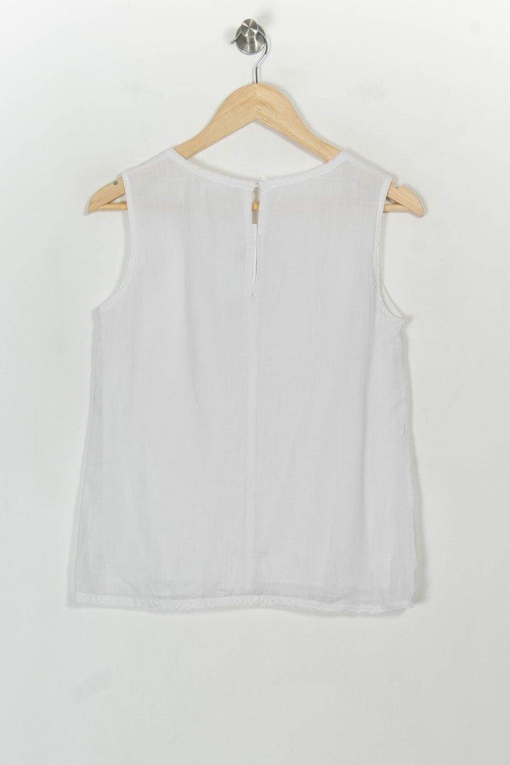 Débardeur Blanc - Taille S/36 de la marque Max Mara | PARAD117167 - Vendu par Paradigme - Image 5