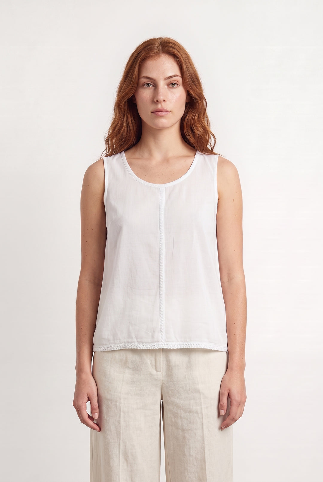 Débardeur Blanc - Taille S/36 de la marque Max Mara | PARAD117167 - Vendu par Paradigme - Image 1