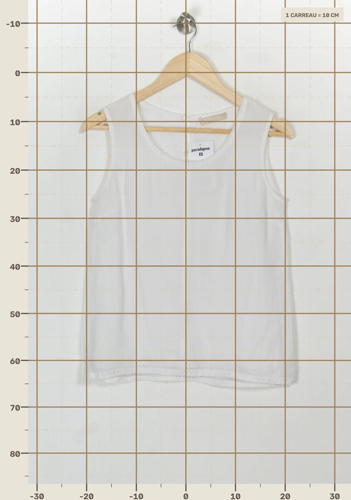 Débardeur Blanc - Taille S/36 de la marque Max Mara | PARAD117167 - Vendu par Paradigme - Image 4