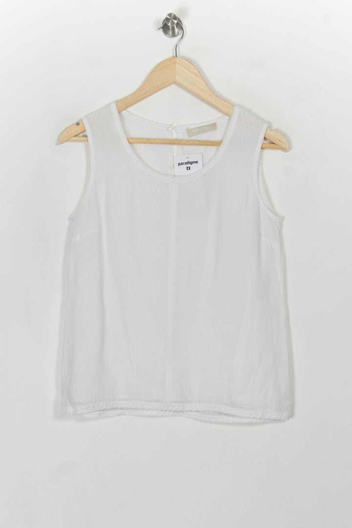 Débardeur Blanc - Taille S/36 de la marque Max Mara | PARAD117167 - Vendu par Paradigme - Image 2