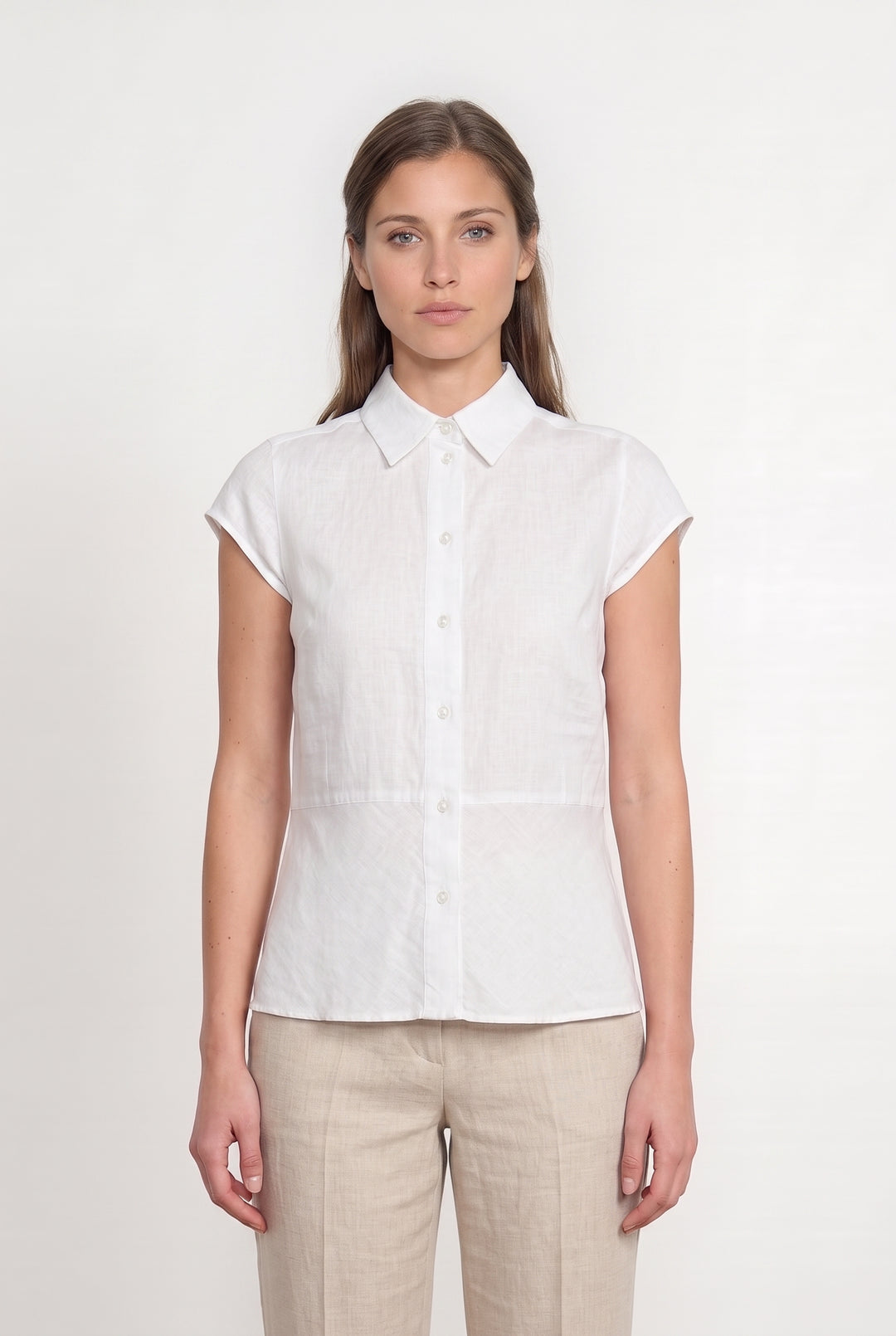 Chemisier Blanc - Taille S/36 de la marque Weekend Max Mara | PARAD117168 - Vendu par Paradigme - Image 1