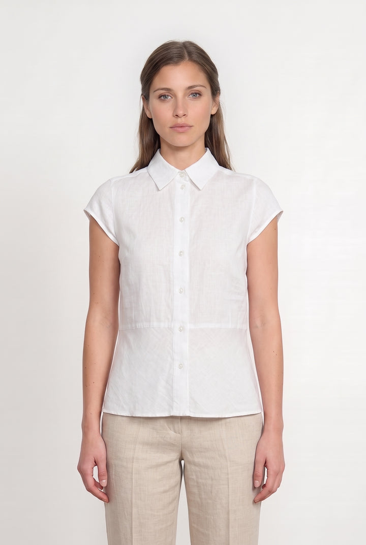 Chemisier Blanc - Taille S/36 de la marque Weekend Max Mara | PARAD117168 - Vendu par Paradigme - Image 1