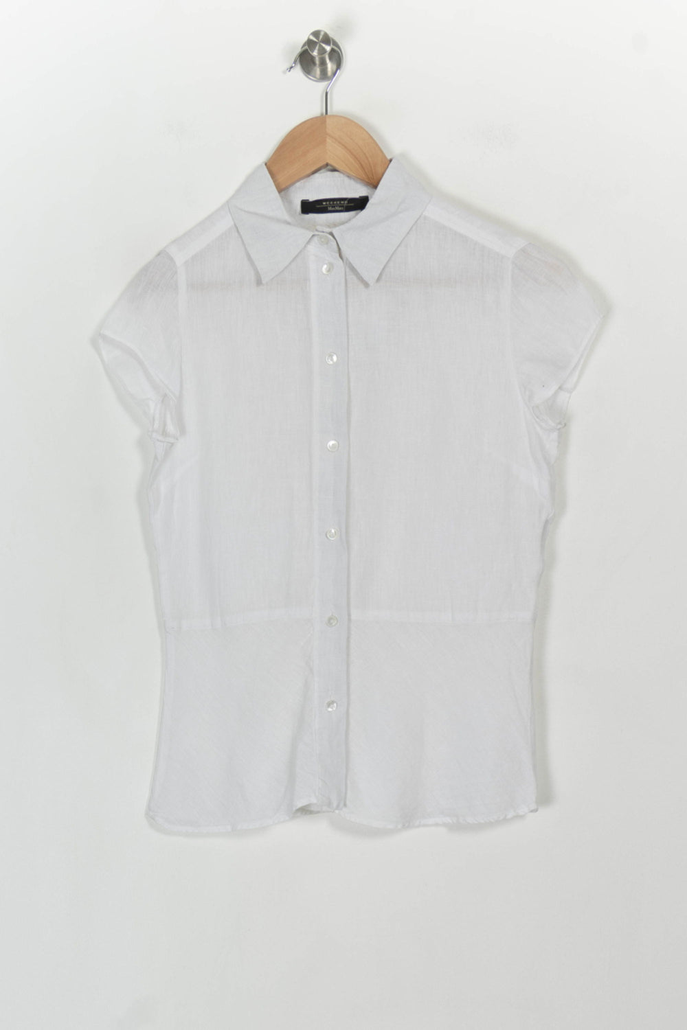 Chemisier Blanc - Taille S/36 de la marque Weekend Max Mara | PARAD117168 - Vendu par Paradigme - Image 2