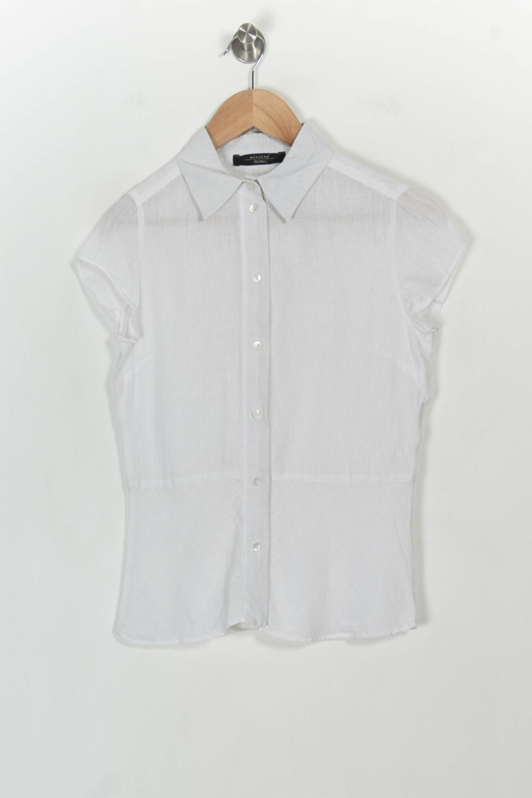 Chemisier Blanc - Taille S/36 de la marque Weekend Max Mara | PARAD117168 - Vendu par Paradigme - Image 2