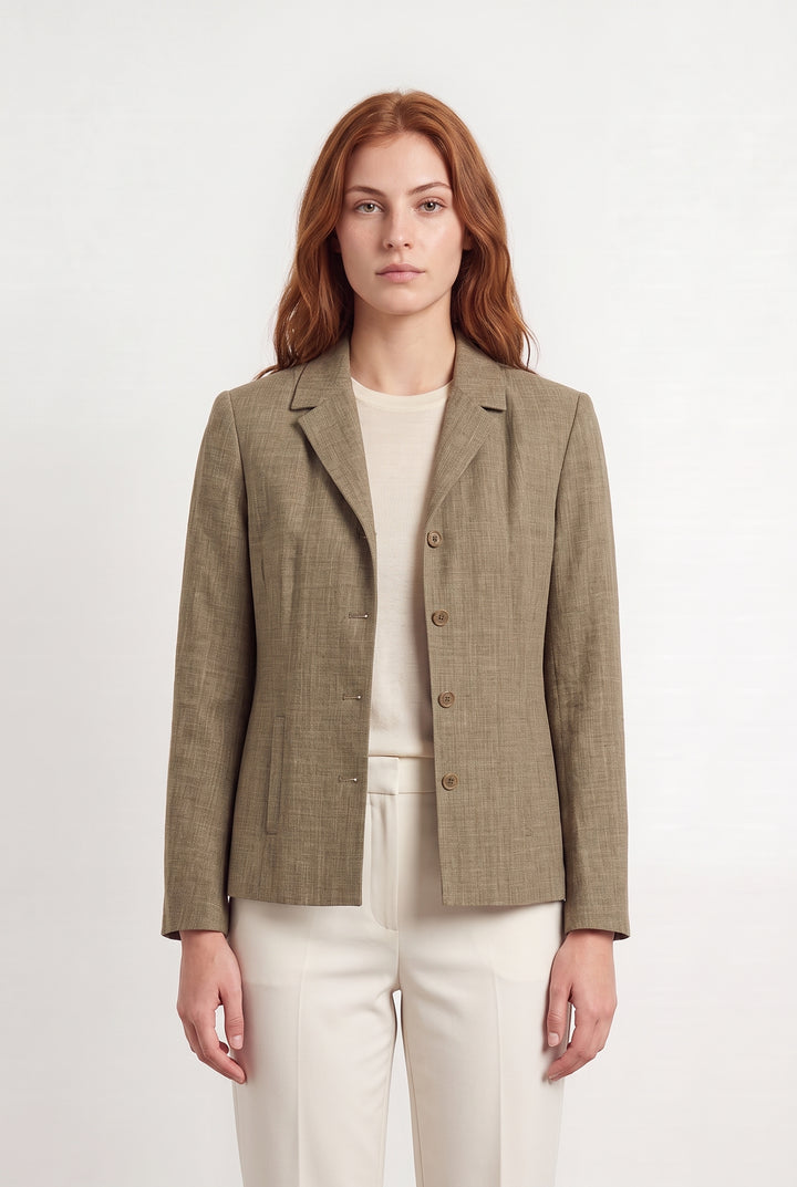 Blazer Vert - Taille M/38 de la marque Caroll | PARAD117170 - Vendu par Paradigme - Image 1