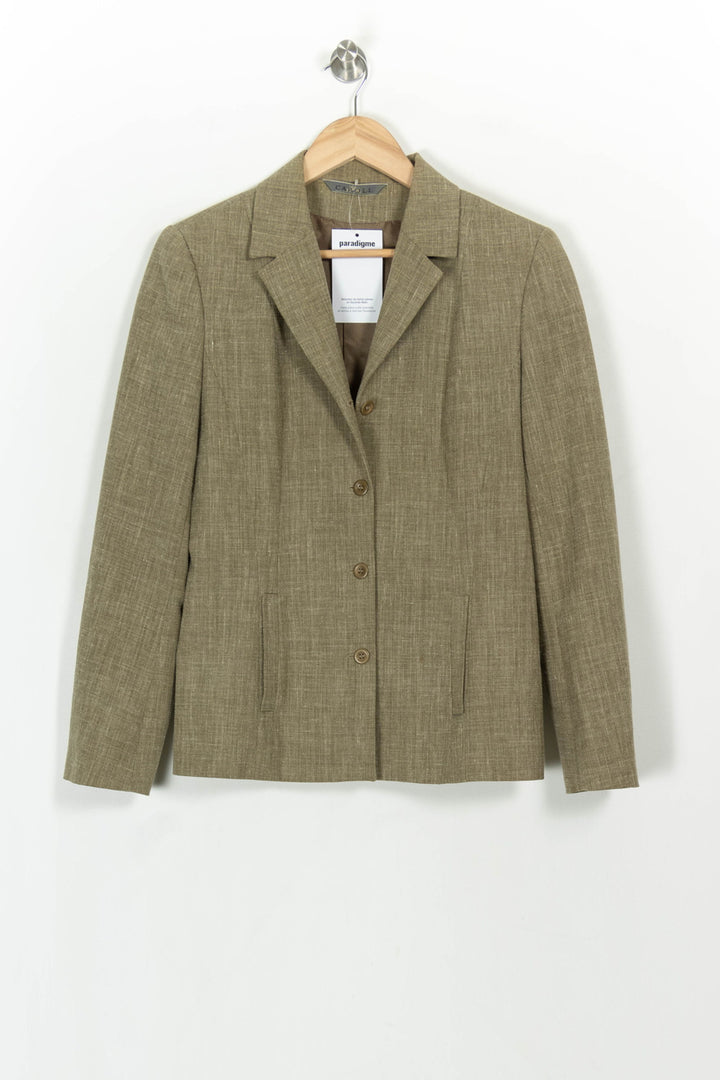 Blazer Vert - Taille M/38 de la marque Caroll | PARAD117170 - Vendu par Paradigme - Image 2
