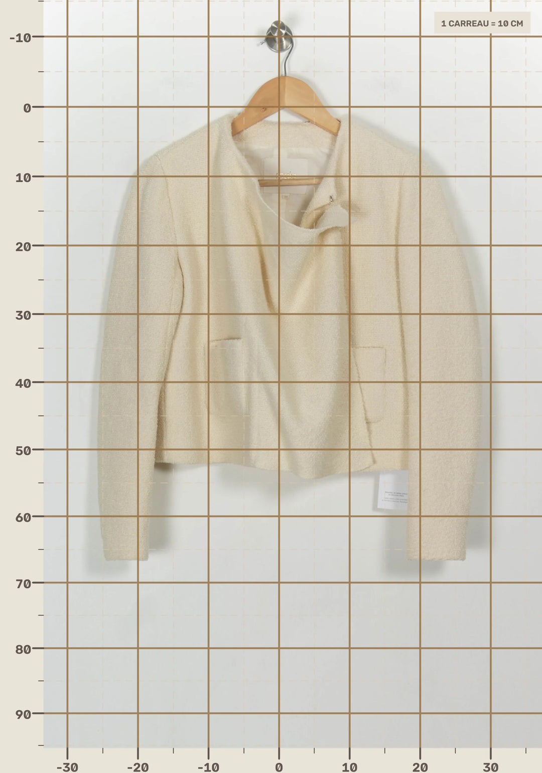 Veste Courte Beige - Taille S/36 de la marque Maje | PARAD117171 - Vendu par Paradigme - Image 4