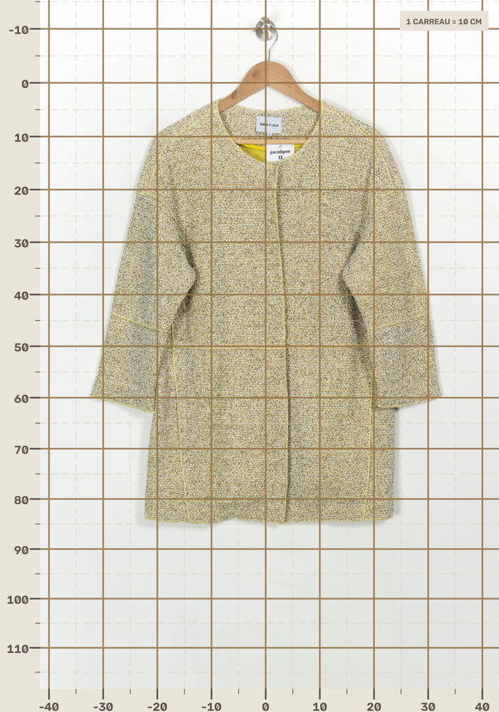 Manteau Jaune et Gris - Taille S/36 de la marque Bimba y Lola | PARAD117176 - Vendu par Paradigme - Image 4