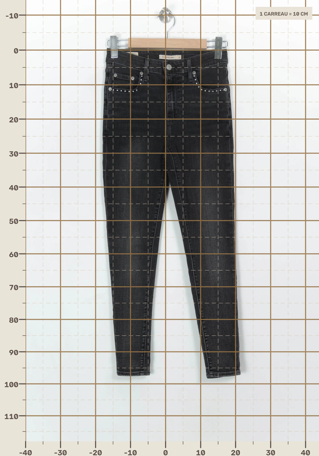Jean Skinny Noir - Taille S/36 de la marque Levi&