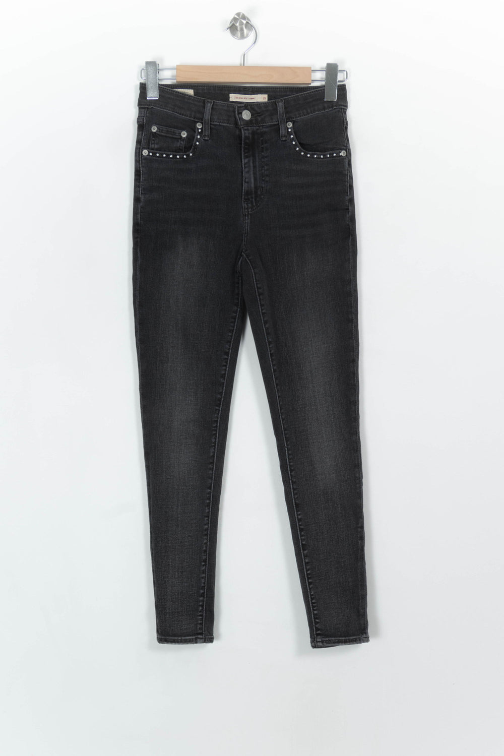 Jean Skinny Noir - Taille S/36 de la marque Levi's | PARAD117180 - Vendu par Paradigme - Image 2