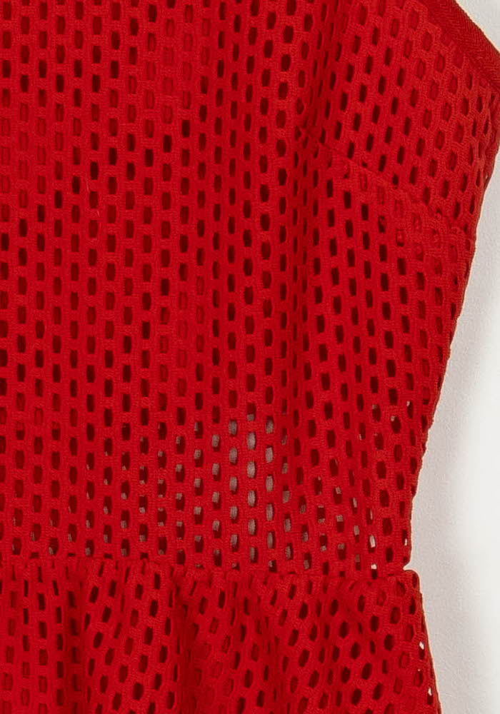 Robe Courte Rouge - Taille L/40 de la marque Sandro | PARAD117183 - Vendu par Paradigme - Image 3