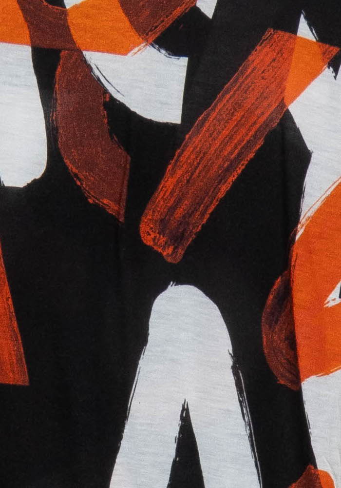 Tee-shirt Noir et Orange - Taille S/36 de la marque Sandro | PARAD117185 - Vendu par Paradigme - Image 3