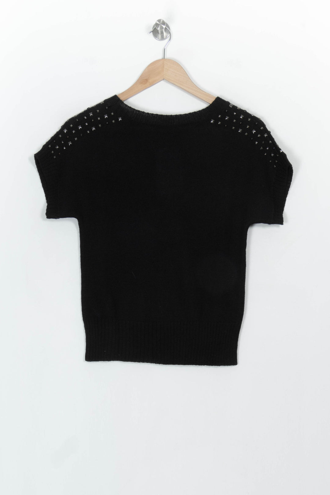Pull Manches Courtes Noir - Taille S/36 de la marque Caroll | PARAD117188 - Vendu par Paradigme - Image 5