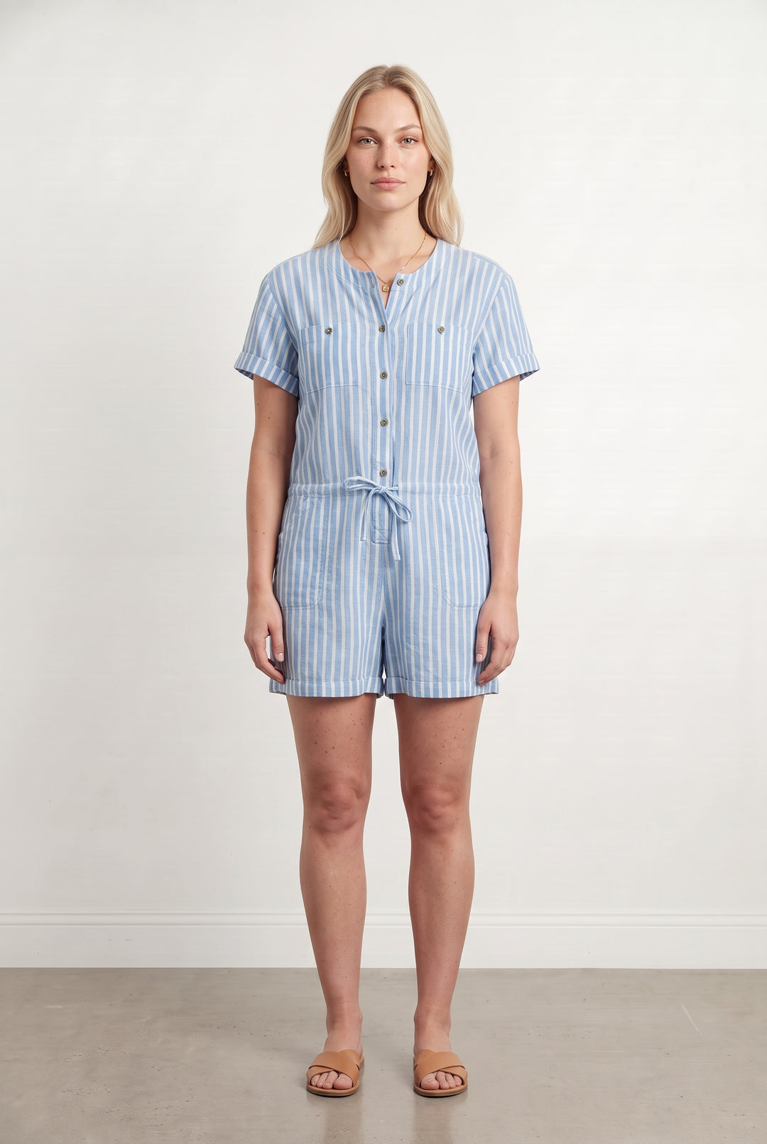 Combishort Bleu et Blanc - Taille L/40 de la marque Soeur | PARAD117189 - Vendu par Paradigme - Image 1
