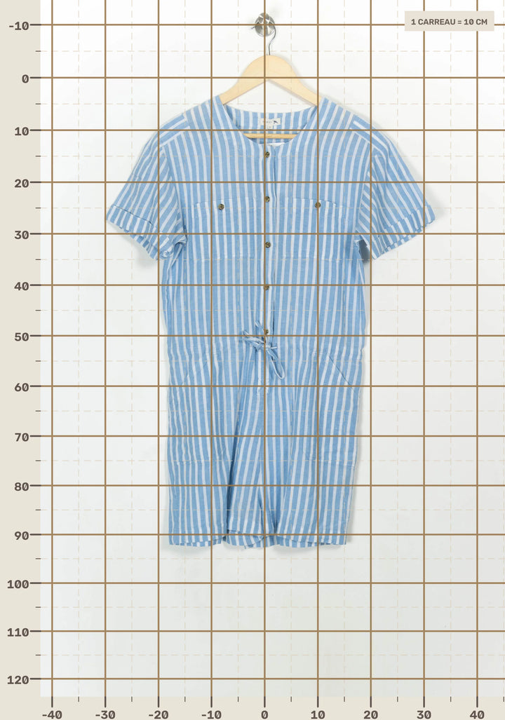 Combishort Bleu et Blanc - Taille L/40 de la marque Soeur | PARAD117189 - Vendu par Paradigme - Image 4