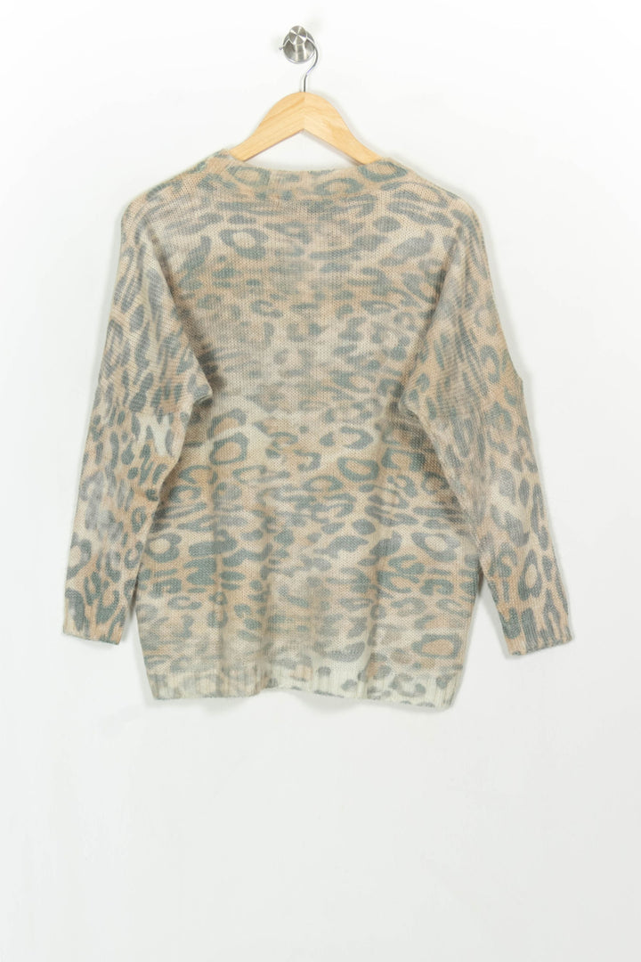 Pull Beige et Vert - Taille L/40 de la marque La Fée Maraboutée | PARAD117190 - Vendu par Paradigme - Image 5
