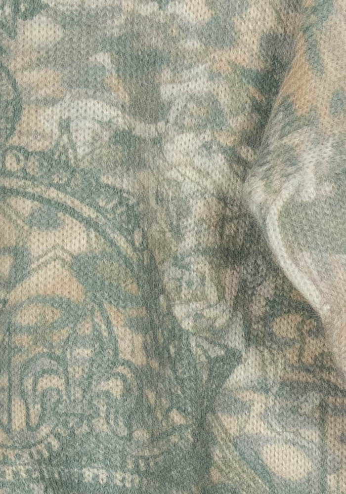 Pull Beige et Vert - Taille L/40 de la marque La Fée Maraboutée | PARAD117190 - Vendu par Paradigme - Image 3