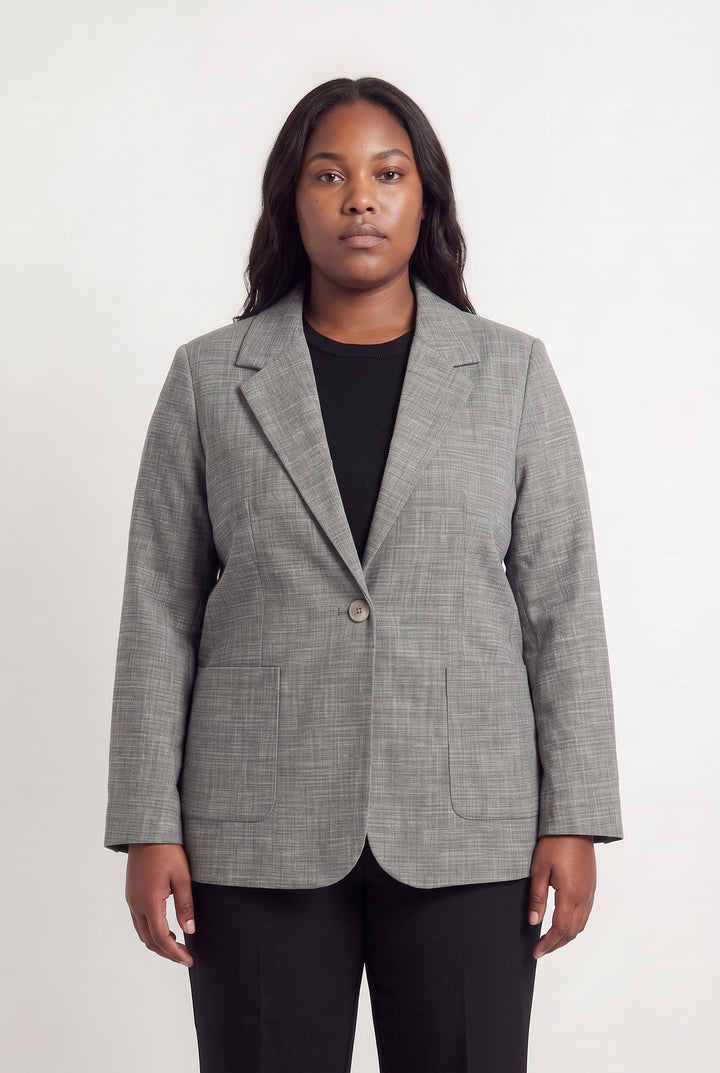 Blazer Gris - Taille XL/42 de la marque La Fée Maraboutée | PARAD117195 - Vendu par Paradigme - Image 1