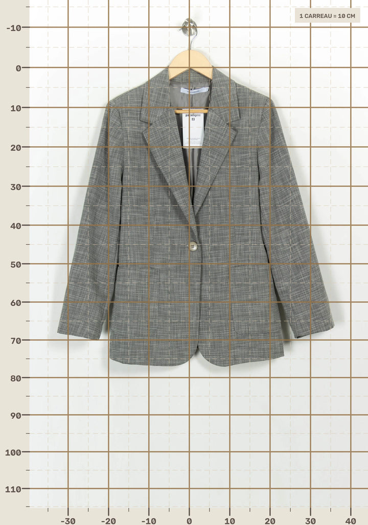 Blazer Gris - Taille XL/42 de la marque La Fée Maraboutée | PARAD117195 - Vendu par Paradigme - Image 4