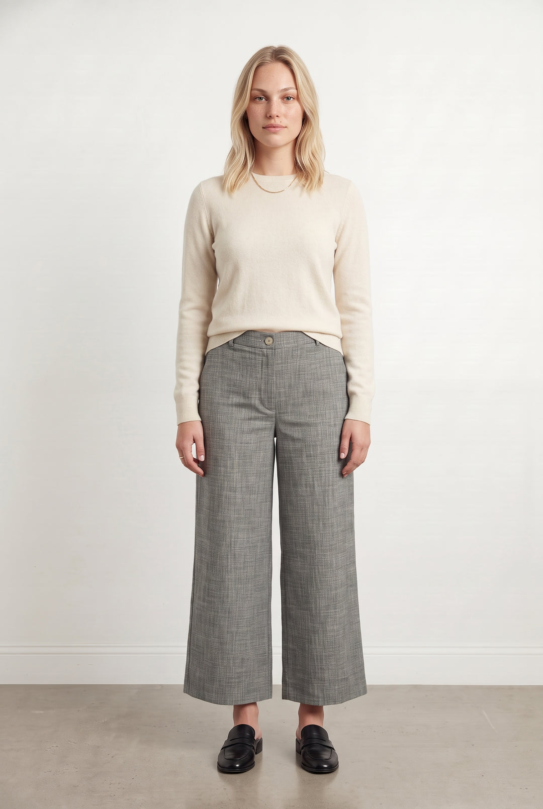 Pantalon Large Gris - Taille L/40 de la marque La Fée Maraboutée | PARAD117196 - Vendu par Paradigme - Image 1